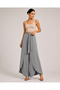 Women's Belted Double-Breasted Look Modal Fabric Wide-Leg Sweatpants - 4