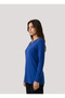 100% Cotton Pat Detailed V-Neck Long Sleeve Women's Blouse - 2