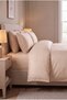 Striped Satin Double Duvet Cover Set |   100% Cotton |   200X220 cm Duvet Cover, Striped Elastic Sheet, 2 Pieces of 50X70 cm Pillowcases |   Stylish and Elegant |   Hotel Comfort - 4