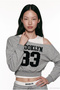 Athlete Detailed Asymmetrical Sweatshirt Grimelanj
