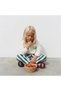 Children's Pants Green Striped Balloon Jeans - 2