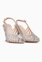 Women's Stone Detailed Evening Dress Shoes 26Y 26Y204-2 Silver - 5