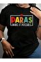 تي شيرت بطباعة جرافيكية باللون الأسود من Paras Make It Possible Teacher Paraprofessional Paraeducator Back To School - 7