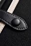 Black Stripe Detailed Double Zipper Shoulder Bag - 5