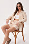 Embroidered Muslin Shirt Shorts Set Lax0014 Cream - 4