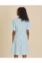 Senior Girls Blue Jacquard Short Sleeve Dress - 3
