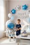 Large Astronaut Balloon Stand Set |   Transparent 7-Piece Stand + Large Astronaut Foil Balloon 88×120 cm + 7 Latex Balloons - 4