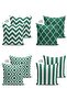 Set of 4 Special Design Digital Printed Suede Pillow and Cushion Covers - 2
