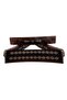 Black - Wooden Mosaic Embroidered Oval Okey Tk - 2