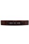 Black - Wooden Mosaic Embroidered Oval Okey Tk - 5