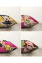 Fashion Girl 4-Piece Double Sided Raschel Knitted Pillow Throw Pillow Cover Set - 2