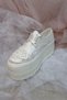 301 Series Wedge Heel French Lace Wedding Dress Shoes - 3