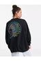 Unisex Mohican Oversize Sweatshirt Black - 3