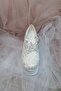 606 Series Wedge Heel Pearl Embroidered Applique Wedding Dress Shoes - 2