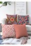 Reversible Digital Print Decorative 4-Piece Raschel Knit Cushion Cover Set
