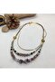 Handmade Ethnic Authentic Hippie Bohemian Amethyst Necklace - 2