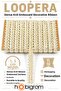 Bright Cream Loopera Dense Knit Embossed Decorative Ribbon – Premium Handcrafted Ornament 5 Meters