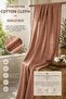 100% Cotton Şile Diaper Fabric Brown 145 cm Natural Wrinkled Summer Lightweight Fabric by the Meter - 3