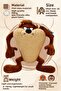 Tasmanian Devil Plush Toy 30 cm Soft Stuffed Looney Tunes Character Adorable Sleeping and Playmate - 2