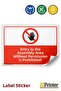 Others Than Those Concerned Cannot Use Isg Warning Sign Label 15X21 cm