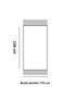 White Cotton Decorative Sofa Cover Set 170X230 Size Optimal Non-Slip Design (2 Pieces) - 3
