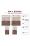 Cotton Non-Slip Wicker Woven Armless Sofa Cover (3+3+1+1) - Brown - 2