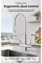 Likuan 3-Way Spiral Chrome Kitchen Faucet with Purified Water Pull-Out Sink Tap Nkd52N12Cp - 5