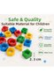 Set of 2 Toy Geometric Shapes Color Shape Matching Lineup Find Sort Learn Educational Montessori - 5