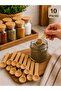 10Pcs Mini Bamboo Spice Spoon Wooden Sugar Salt Coffee Measuring Spoon Natural Wood Serving Spoon