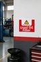 "Rejudged Waste Oil Filter" Warning Sign 25X35 cm – Foil Printing on 3mm Forex |   Double-Sided Tape