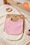 Baby Girl 2-Piece 100% Cotton Bib Solid Color Textured Snap Fastener Double Layer Skin-Friendly (682301) - 2