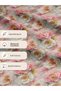100% Cotton Satin Fabric Digital Printed Pink Peony Flowers Patterned 100X155 cm for Sewing Patchwork and Hobby - 6