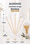 Snowflake Themed 12 cm Bamboo Presentation and Cocktail Toothpicks 50 Pieces