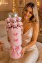 Pink Teddy Bear Bouquet with Heart Balloon Vase Birthday Gift for Lover Girlfriend Romantic Gift - 3