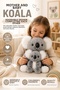 26 cm Gray Mother and Baby Koala Plush Toy Soft Decorative Children's Room Sleeping Companion - 3