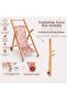 Wooden Toy Baby Stroller Walker Ilkadım Retro First Step Folding Handmade - 4