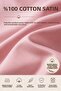 100% Cotton Satin Non-Elastic Premium Bed Sheet - 2