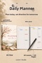 Daily Planner |   Agenda |   Laminated Cardboard Cover |   A5 Size