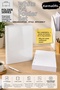 A4 4-Ring White Folder Set 50 Sheets 80 Gr Unlined Notepad Paper