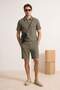 Haki Regular Polo Yaka Düz Polo Yaka T-shirt TMNSS26PO00019 - 2