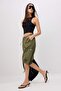 Teen %100 Pamuk Haki Cep Detaylı Denim Bermuda TWOSS26SR00126 - 2