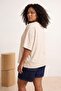 Stone Fitted/Tight-Fitting Low-Sleeve Three-Quarter Soft Knitted T-Shirt Tbbss26Bf00083 - 4