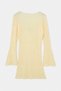 Beachwear Yellow Twill Accessory Detailed Thin Knitwear Beach Dress Tbbss26Ah00332 - 7