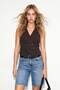 Brown Cross-Closure Vest Tdrss26Ye00006 - 2