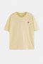 Yellow Short Sleeve Embroidered Tok 100% Cotton Knitted T-Shirt Tbbss26Bf00102 - 5