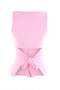 Pembe Düz Fitted Kayık Yaka Kolsuz Bağlama Detaylı Yumuşak Örme Bluz TWOSS26BZ00672 - 7