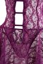 Mürdüm Pencere/Cut Out Detaylı Külotlu Dantelli Kapsız Örme Babydoll/Fantezi Gecelik THMSS25CY00004 - 8