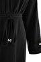 Black Shift/Straight Cut Maxi Woven Hijab Dress Tctaw27Eb00030 - 2