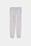 Gray Melange Plain/Basic Boys' Jogger Thick Non-Padded Knitted Sweatpants Tkdaw27Ea00010 - 6
