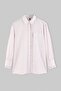 Sarı Çizgili Oversize Poplin Çizgili Dokuma Gömlek TCTAW27TG00006 - 5